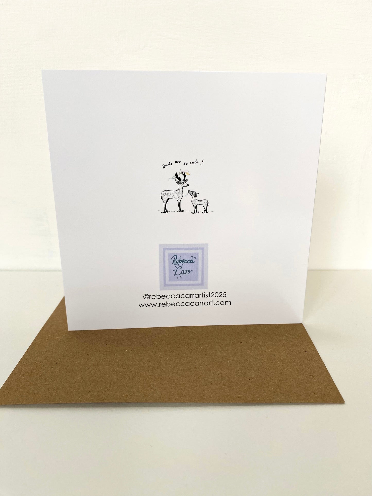 Dad's are so cool deer card - Rebecca Carr Artist