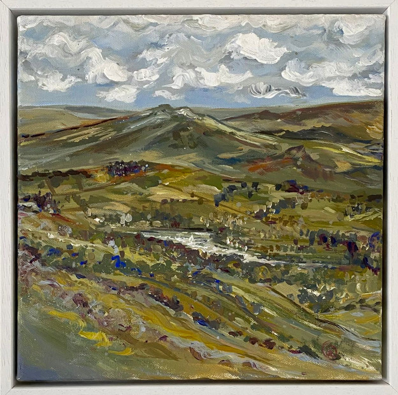 Landscape view over Combs High Peak Derbyshire - Rebecca Carr Artist