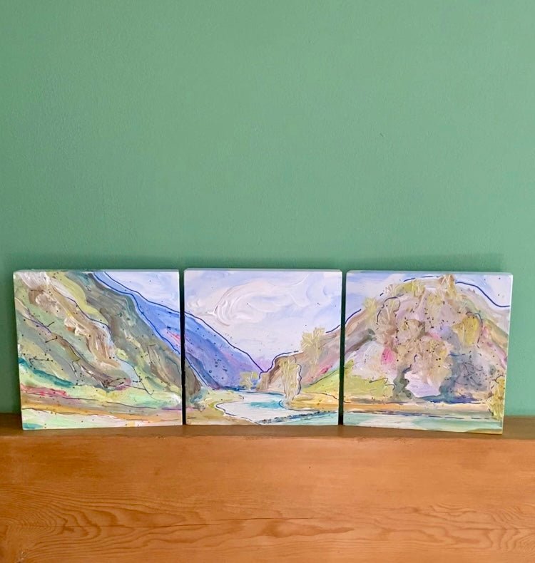 Dovedale mini Triptych - Rebecca Carr ArtistRebecca Carr ArtistDovedale mini Triptych