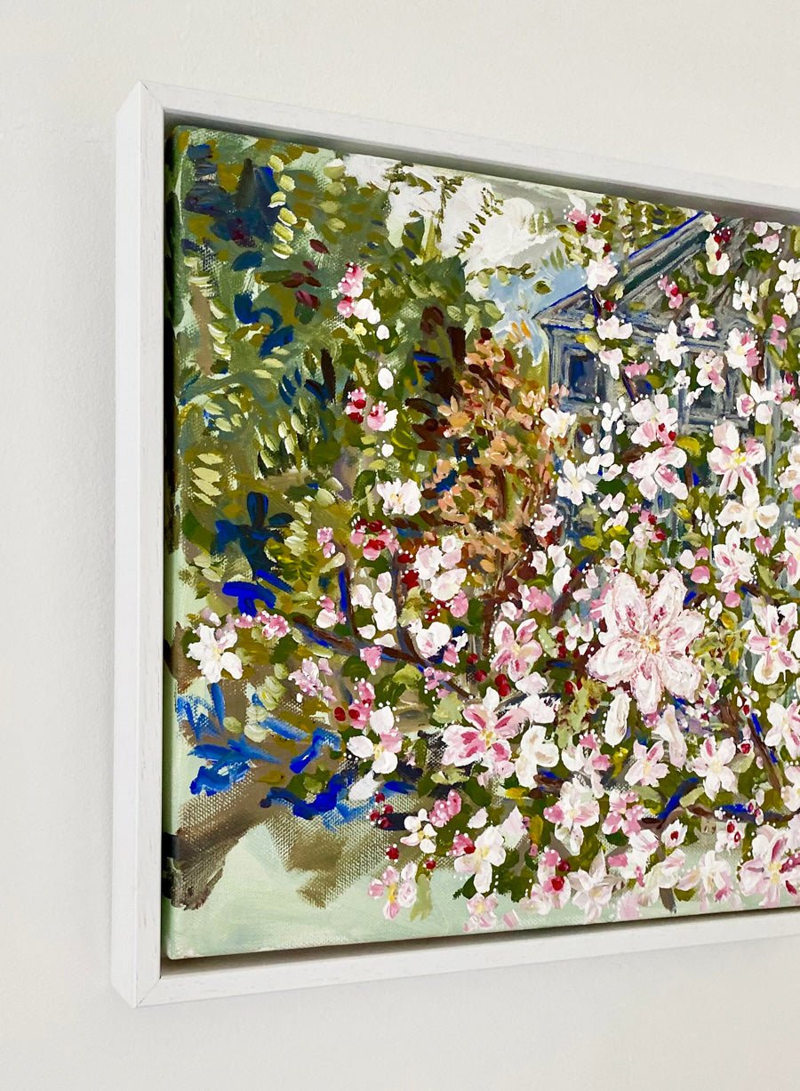 Framed Garden Blossom Flower Painting - Rebecca Carr Artist