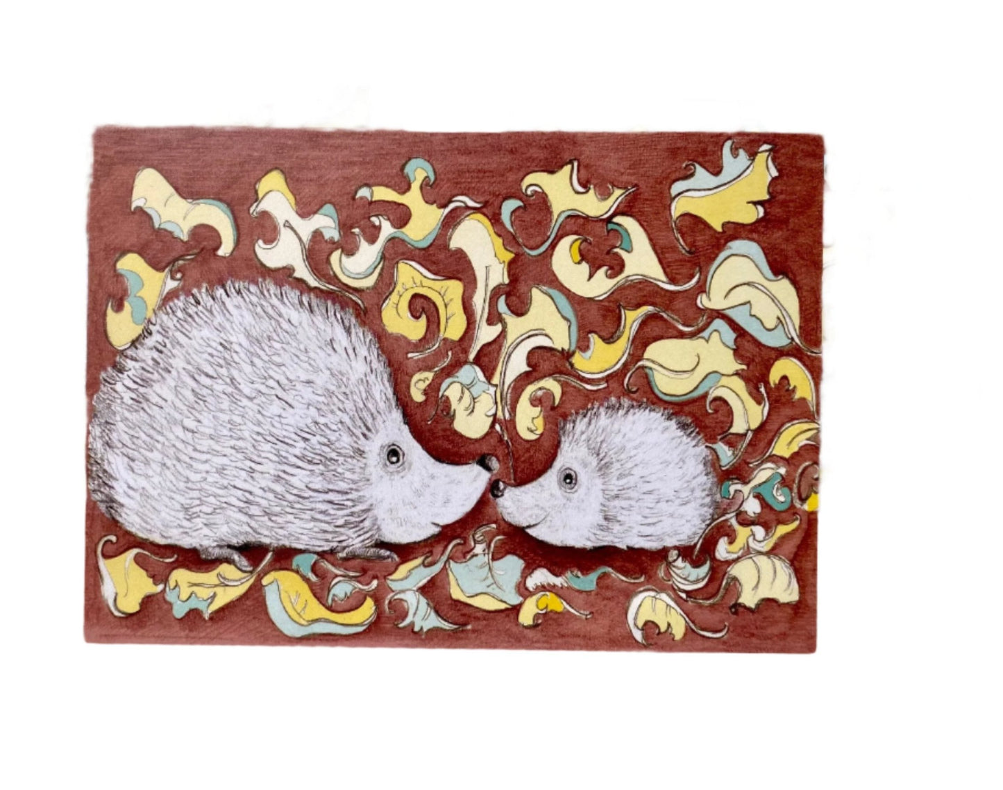 hedgehog greetings card lalabuds