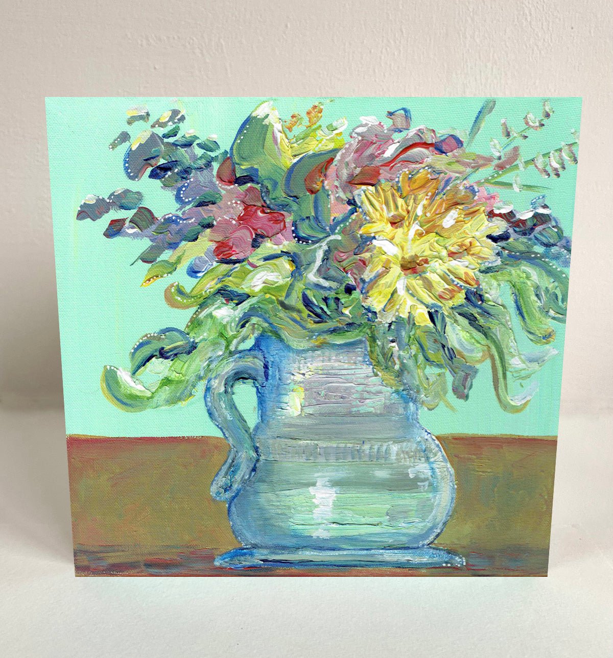 Mint and Flowers greetings card - Rebecca Carr ArtistcardRebecca Carr ArtistMint and Flowers greetings card