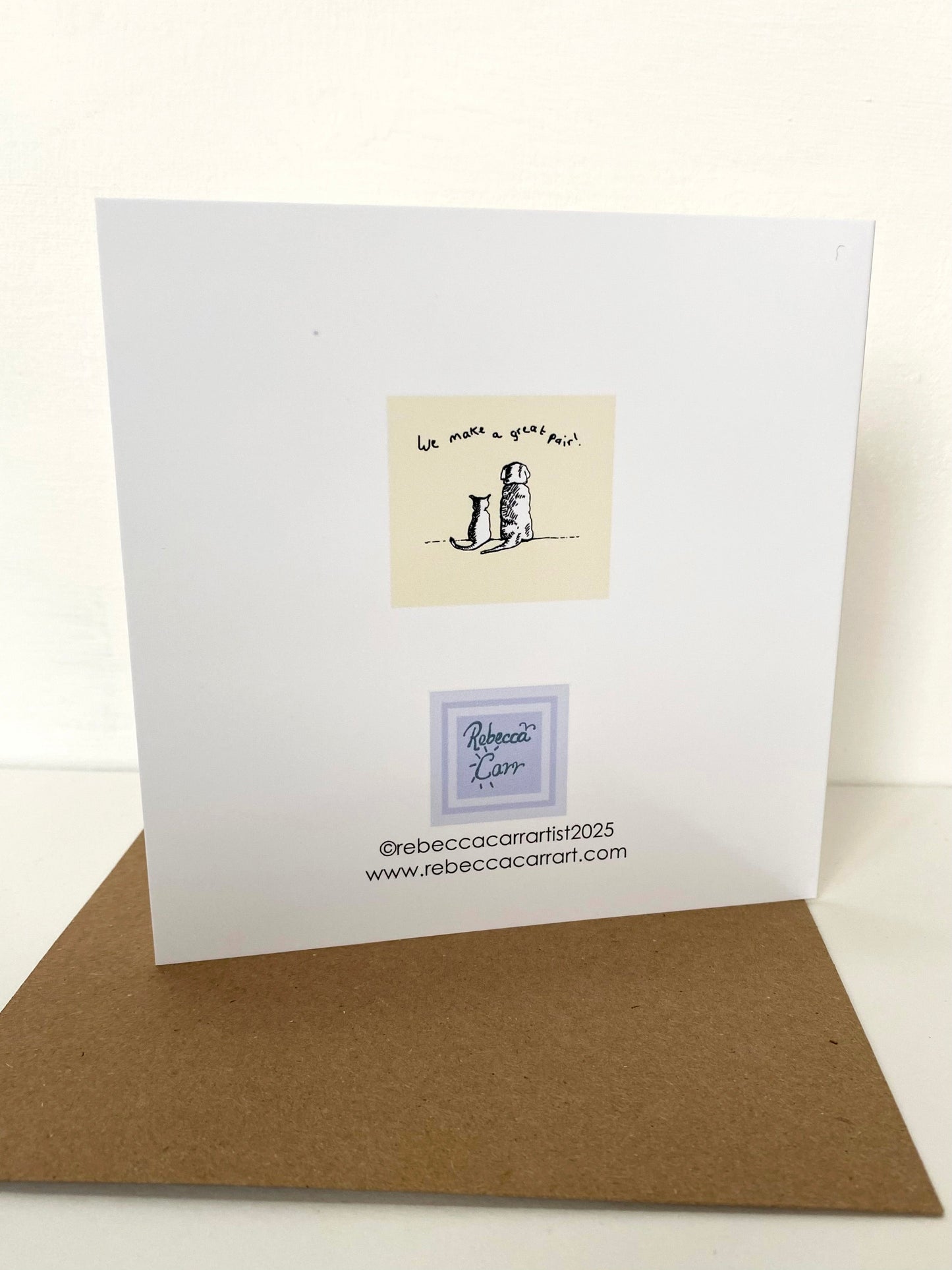 We make a great pair card - Rebecca Carr Artist