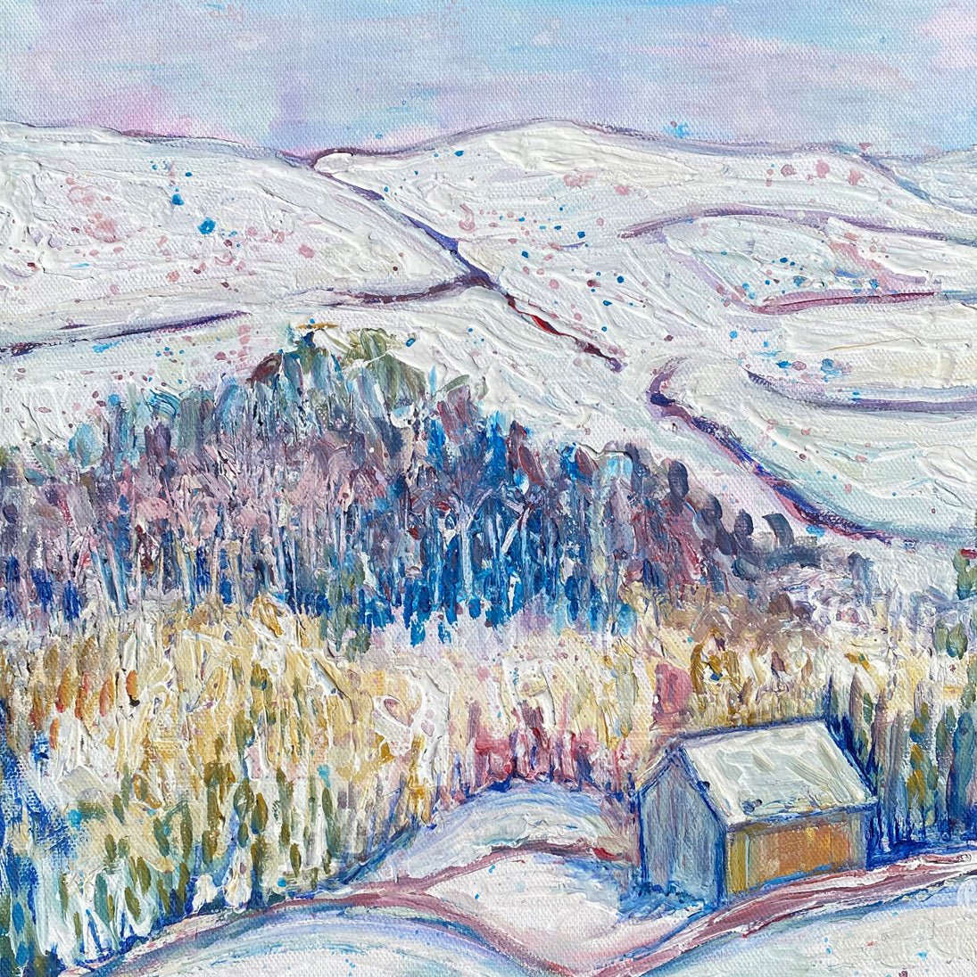 Winterbarn Limited Edition Print of 5 - Rebecca Carr Artistsigned printRebecca Carr ArtistWinterbarn Limited Edition Print of 5