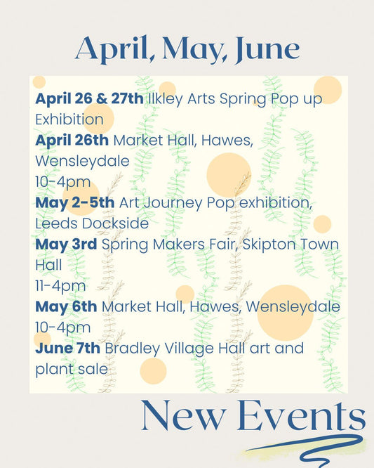 Happy Easter, events for April, May, June