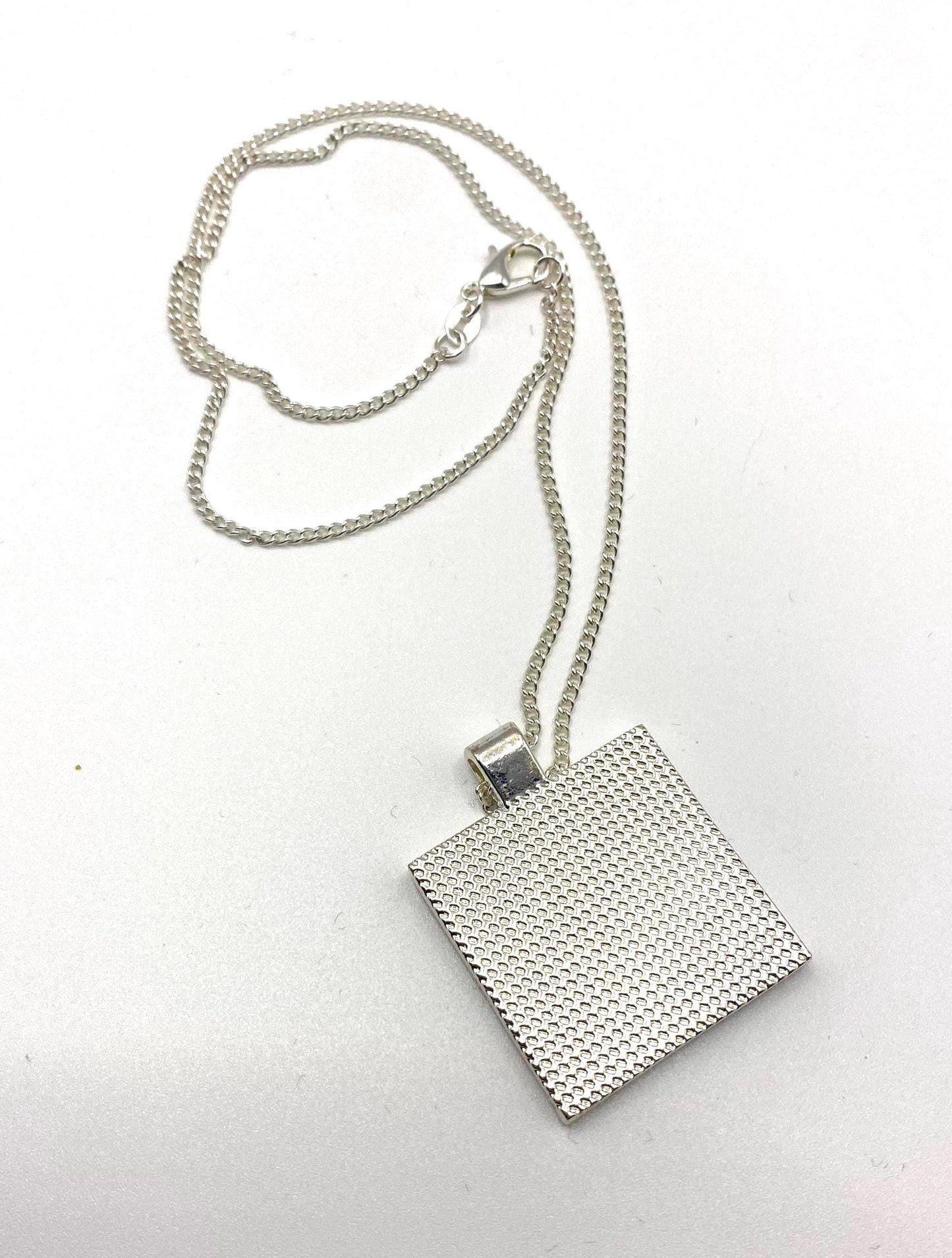 Rosemary, lavender and sage flower card and necklace gift set