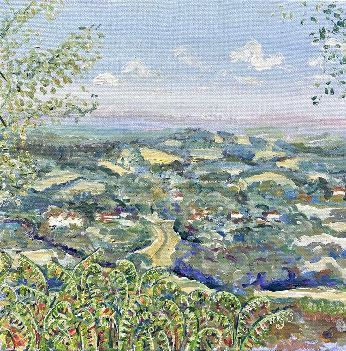 Contemporary Landscape Painting Ashdown Forest, Sussex