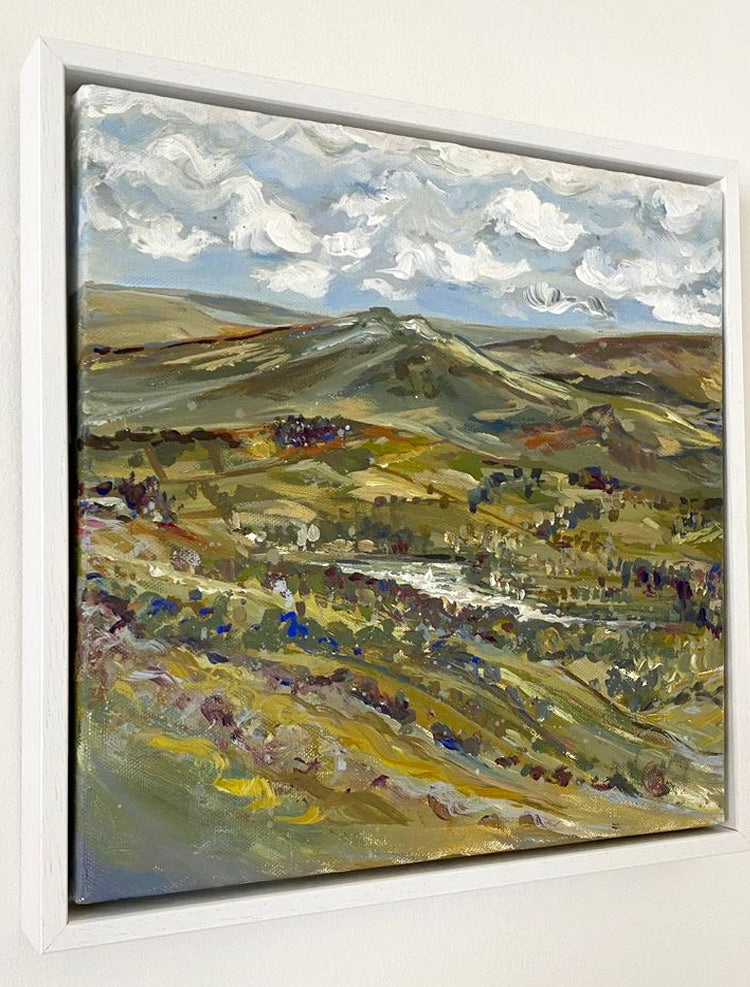 Landscape view over Combs High Peak Derbyshire - Rebecca Carr Artist