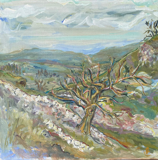 Landscape Painting Conistone Dib slopes