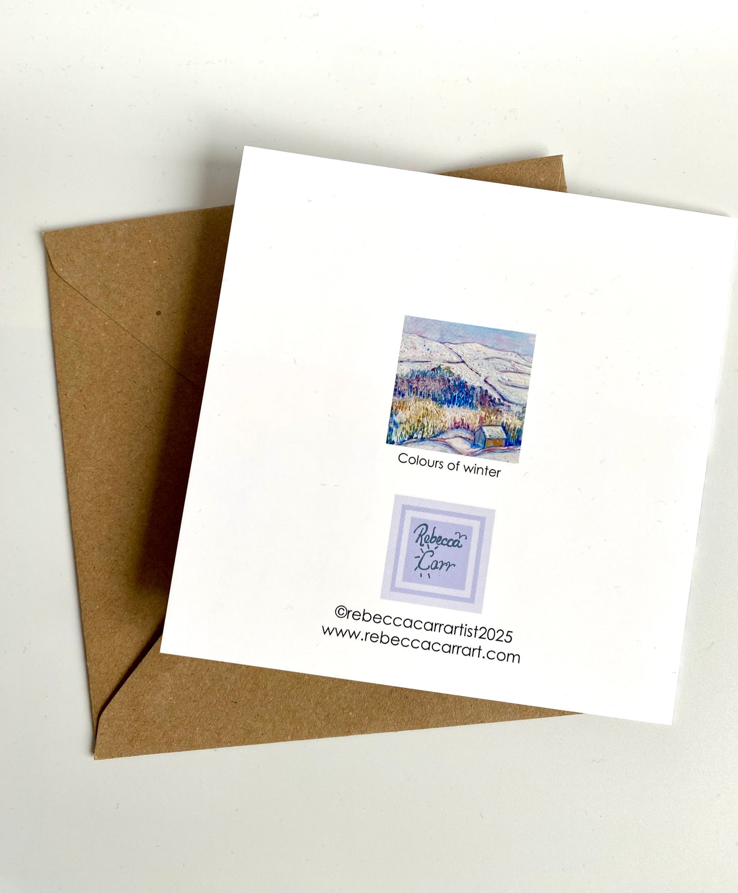 Colours of winter Landscape Card - Rebecca Carr ArtistcardRebecca Carr ArtistColours of winter Landscape Card