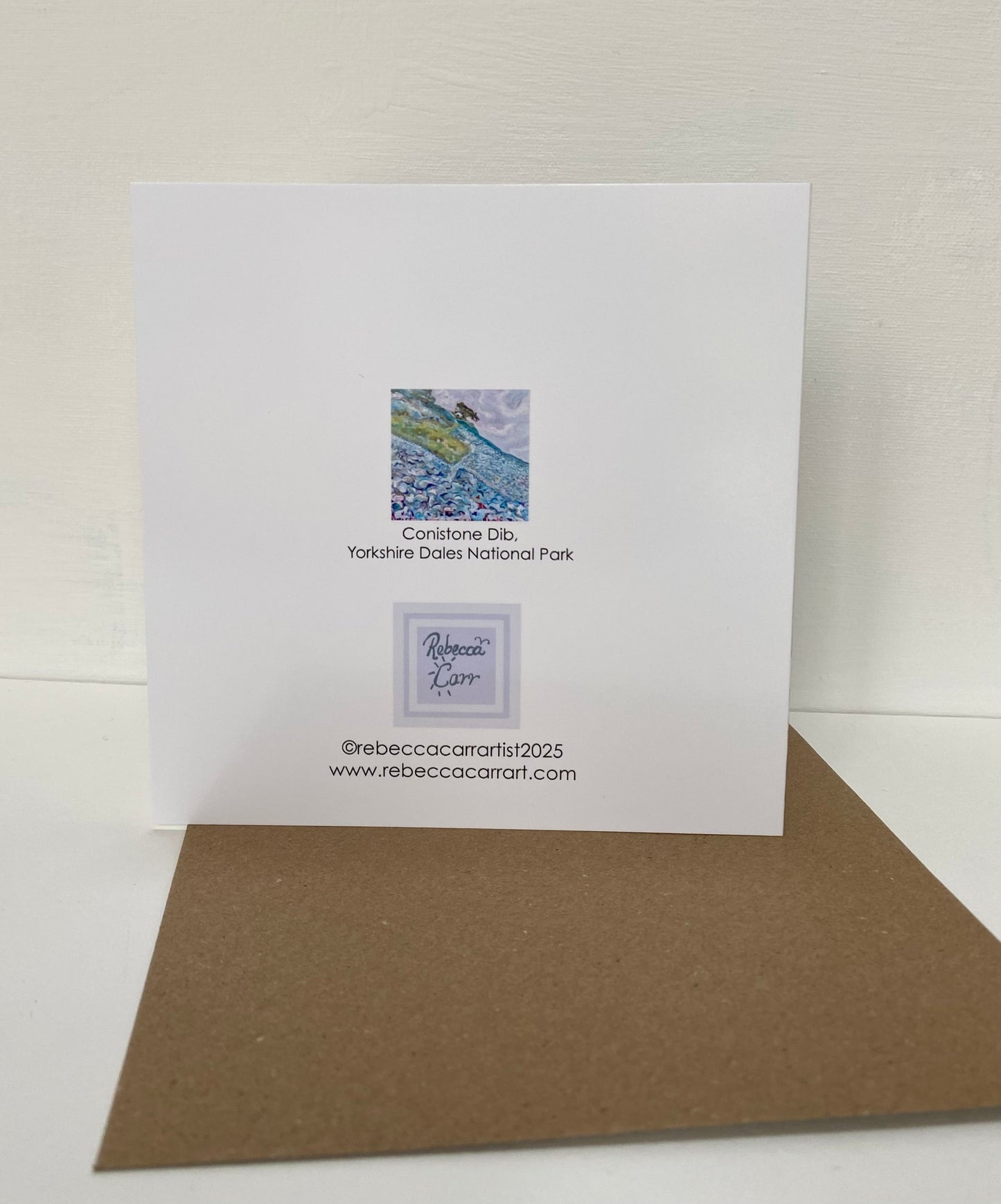 Conistone Dib, Yorkshire Dales Landscape Card - Rebecca Carr Artist