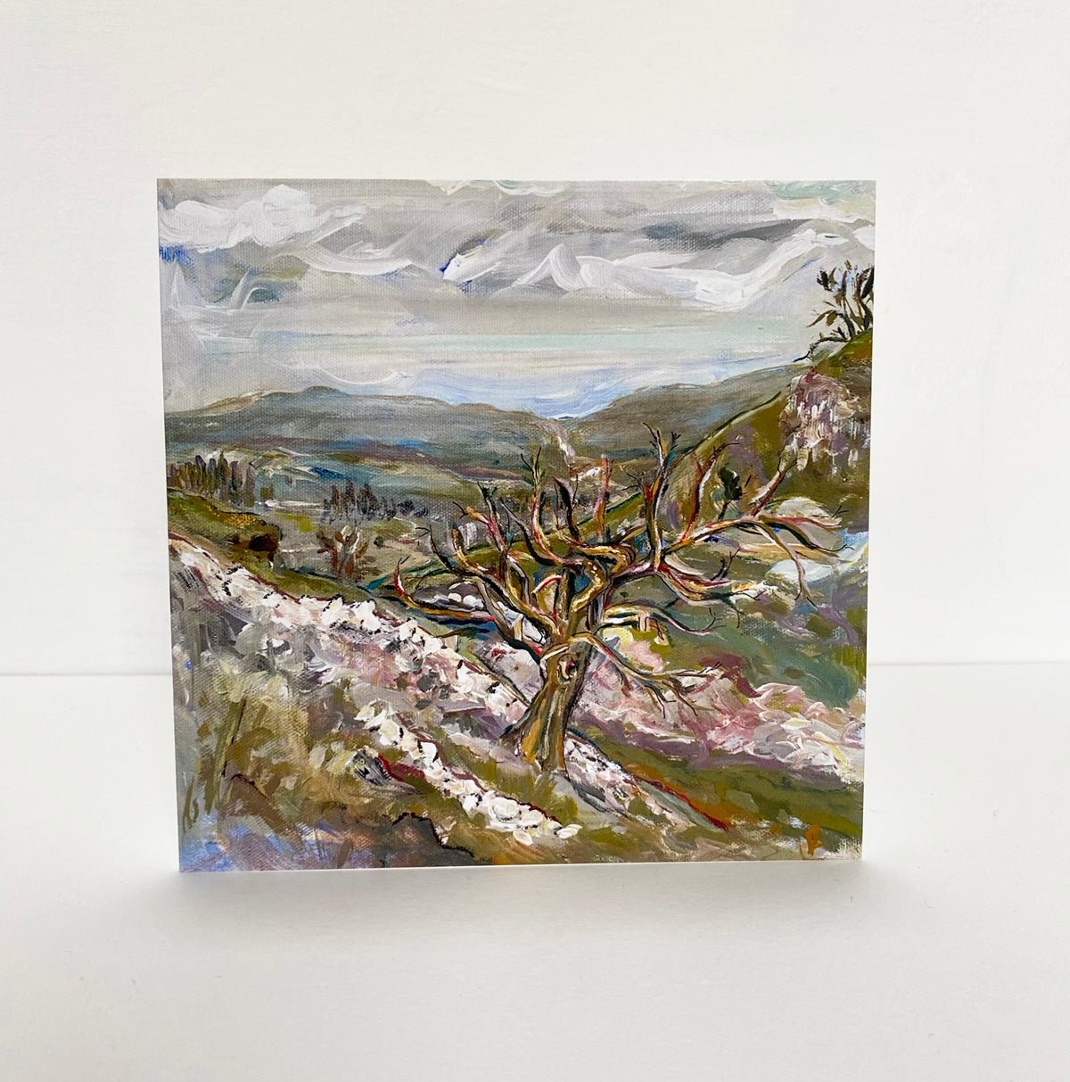 Conistone Slopes, Yorkshire Dales Landscape Card - Rebecca Carr Artist