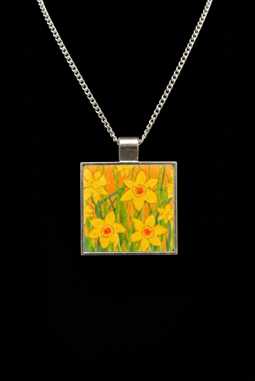 Daffodil pendant necklace - Rebecca Carr ArtistRebecca Carr ArtistDaffodil pendant necklace