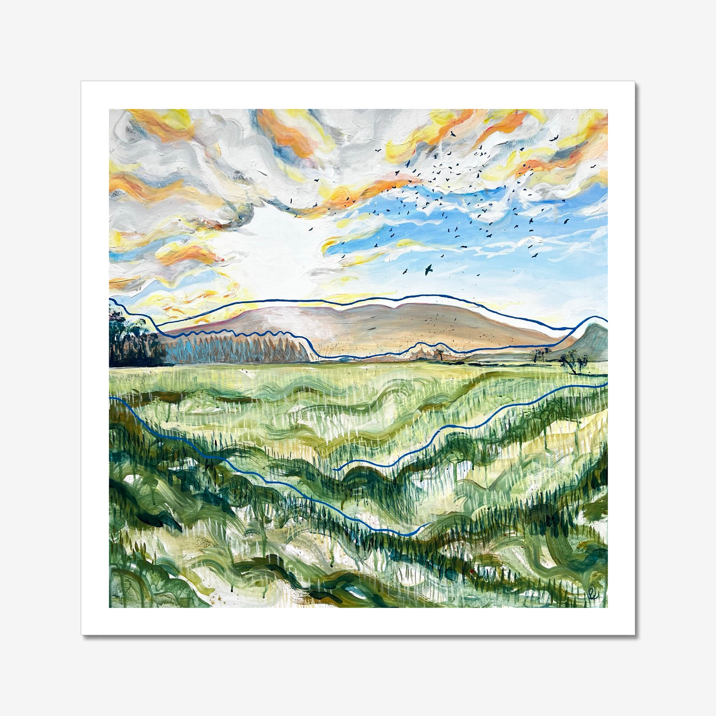 Evening Light! Signed Limited Edition Print (1 of 5) | Rebecca Carr Contemporary Landscape Art (Copy) - Rebecca Carr Artistsigned printRebecca Carr ArtistEvening Light! Signed Limited Edition Print (1 of 5) | Rebecca Carr Contemporary Landscape Art (Copy)