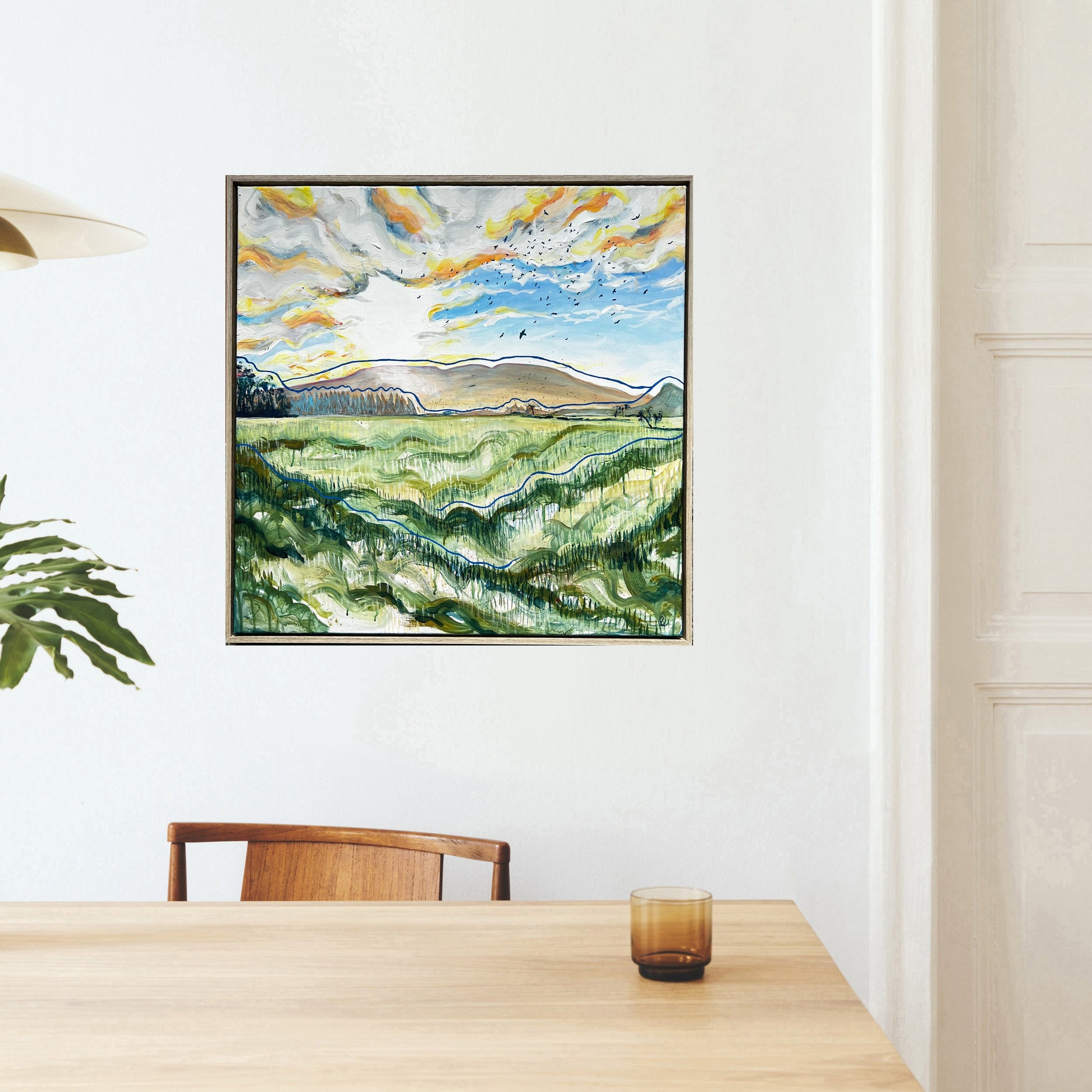 Evening sunset glow over commondale - Rebecca Carr ArtistOriginal artworkRebecca Carr ArtistEvening sunset glow over commondale
