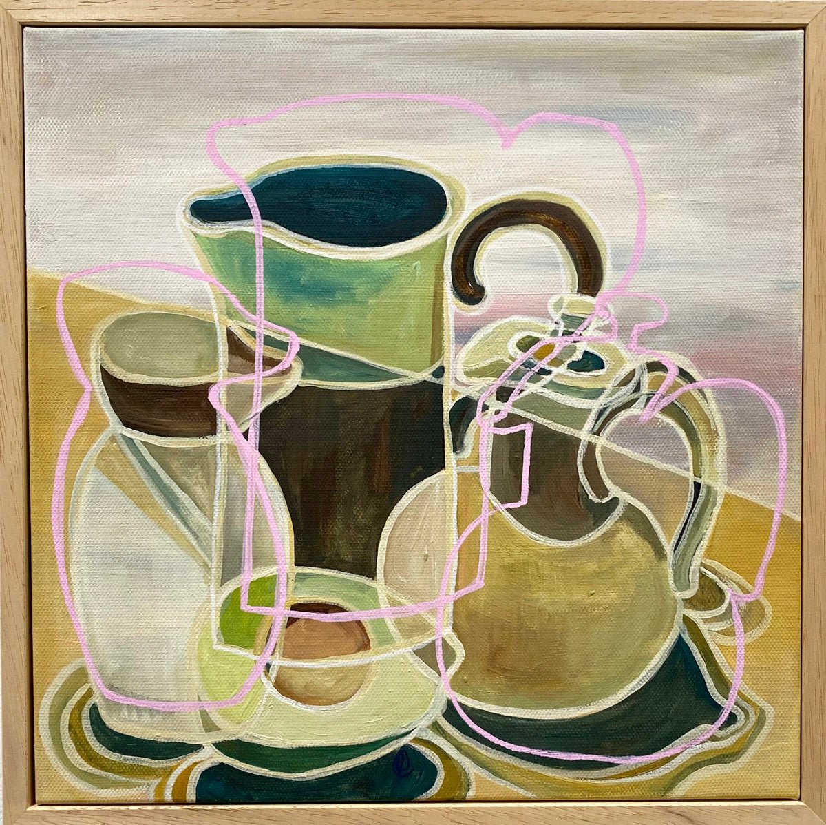 Exhibition with Craven Arts until 31st August - Still life studio pottery and avocado - Rebecca Carr ArtistOriginal artworkRebecca Carr ArtistExhibition with Craven Arts until 31st August - Still life studio pottery and avocado