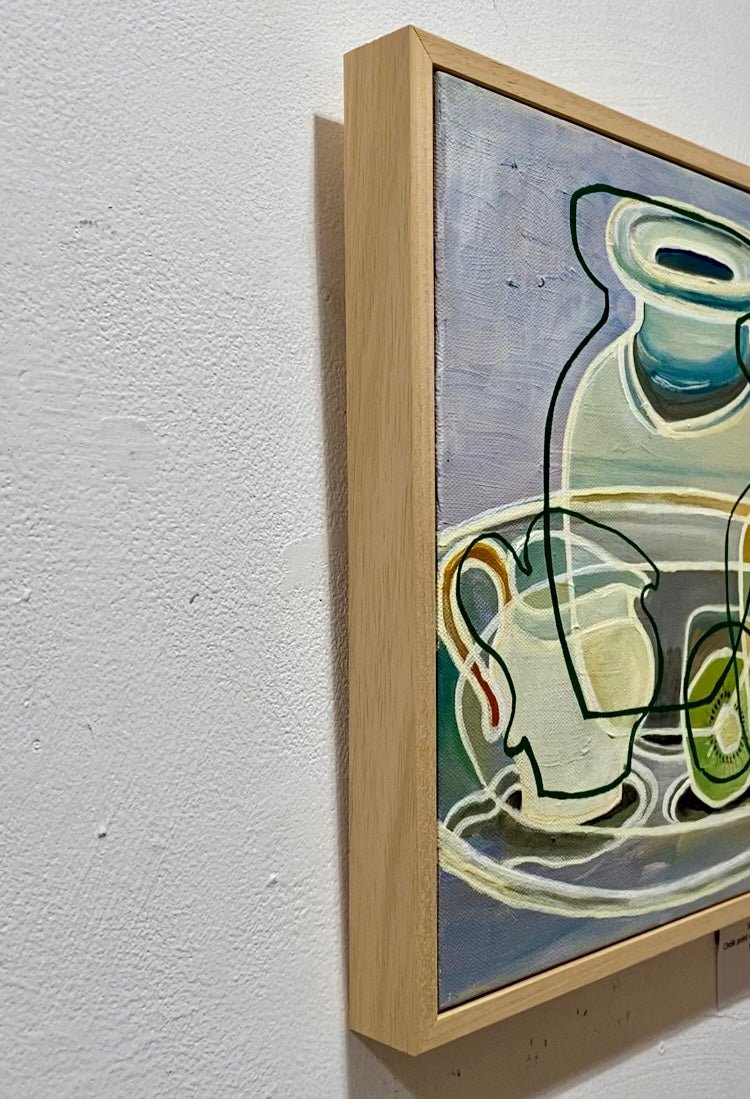 Still life studio pottery with pepper - Rebecca Carr Artist