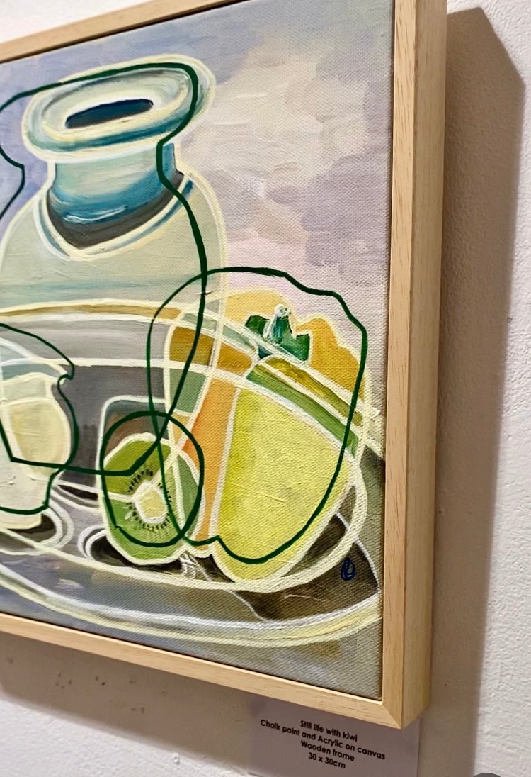 Still life studio pottery with pepper - Rebecca Carr Artist