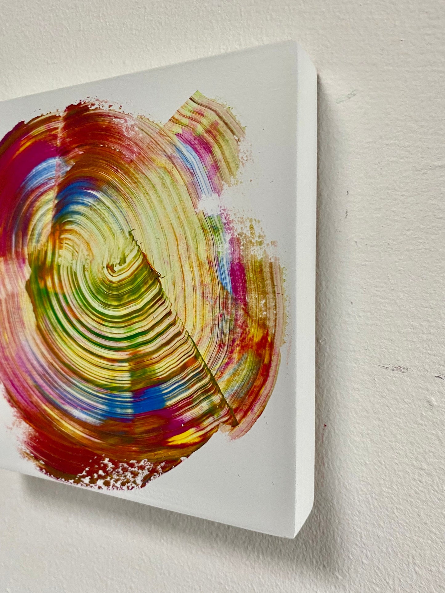 Continouus Function Vibrant Abstract Miniature Art Piece - Rebecca Carr Artist