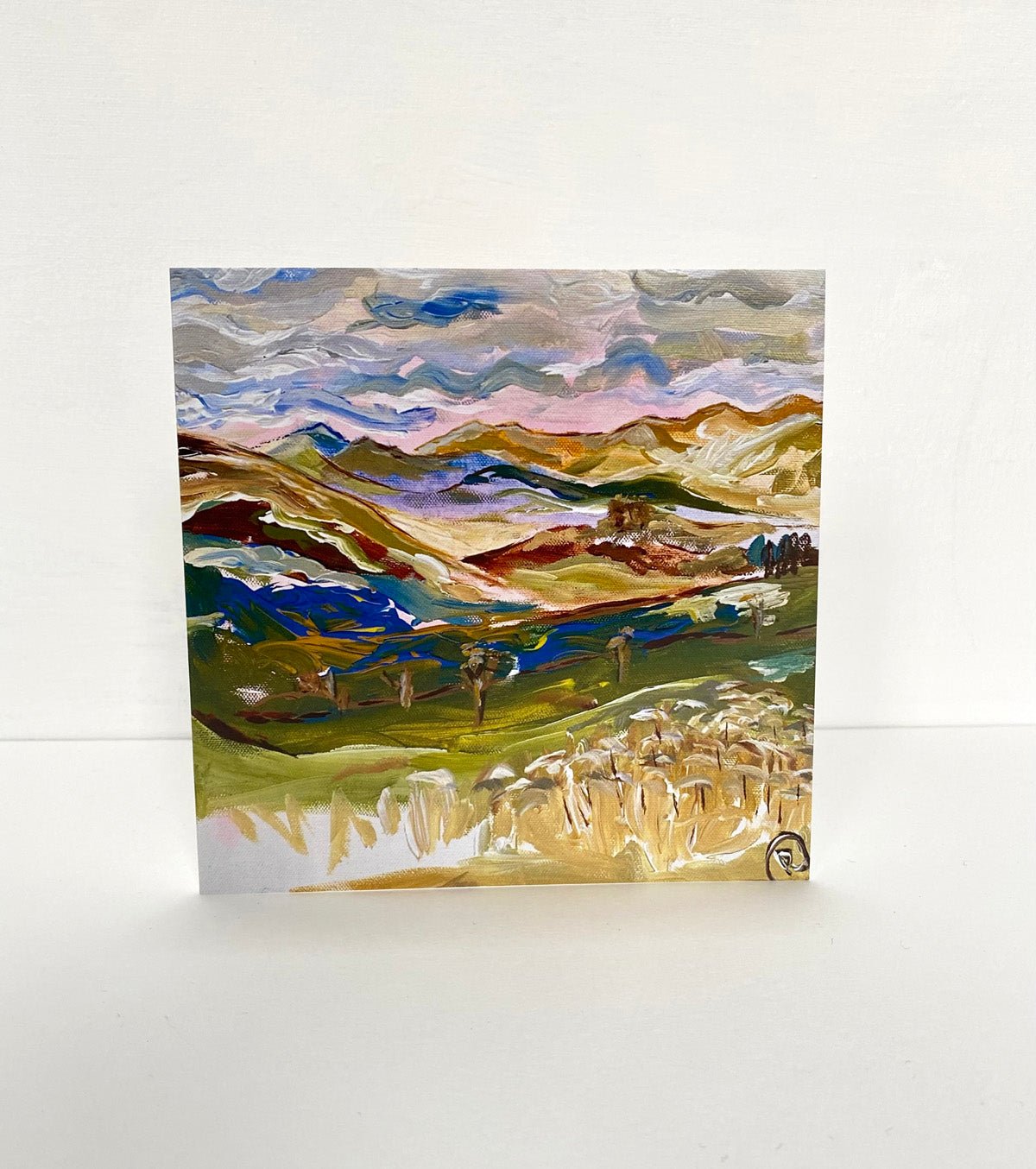 Ingleton to Heysham and Cumbria Landscape Card - Rebecca Carr Artist