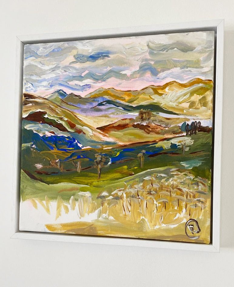 Landscape painting view from Ingleton to Heysham - Rebecca Carr Artist