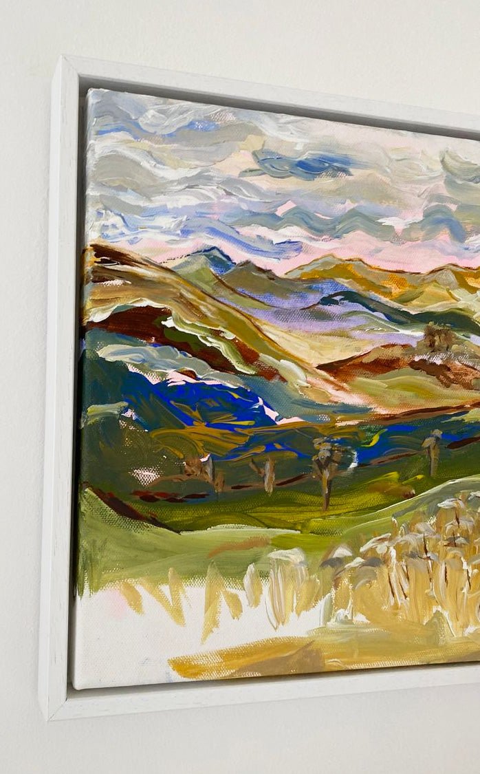 Landscape painting view from Ingleton to Heysham - Rebecca Carr Artist