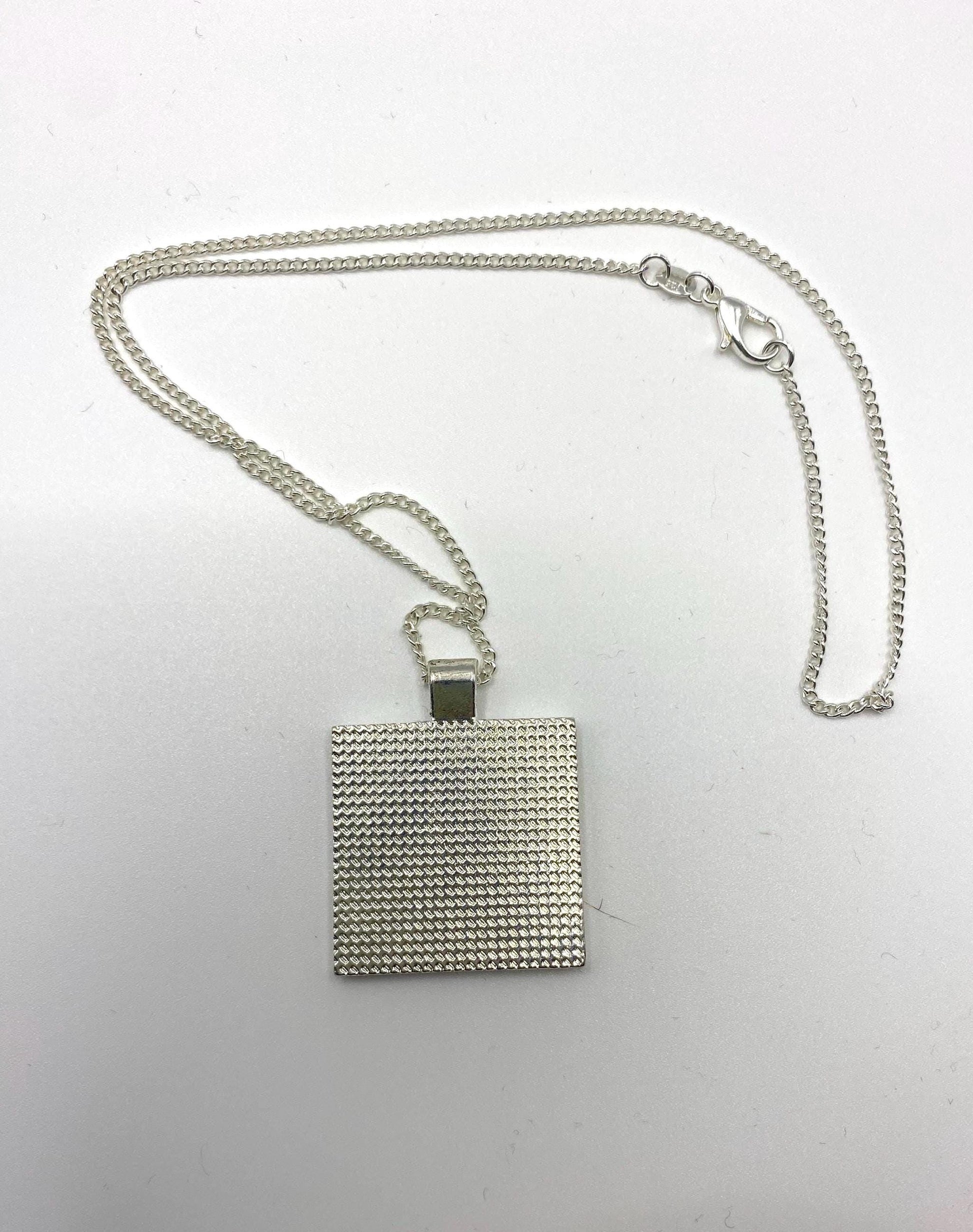 Mint and flowers card and necklace gift set - Rebecca Carr ArtistRebecca Carr ArtistMint and flowers card and necklace gift set