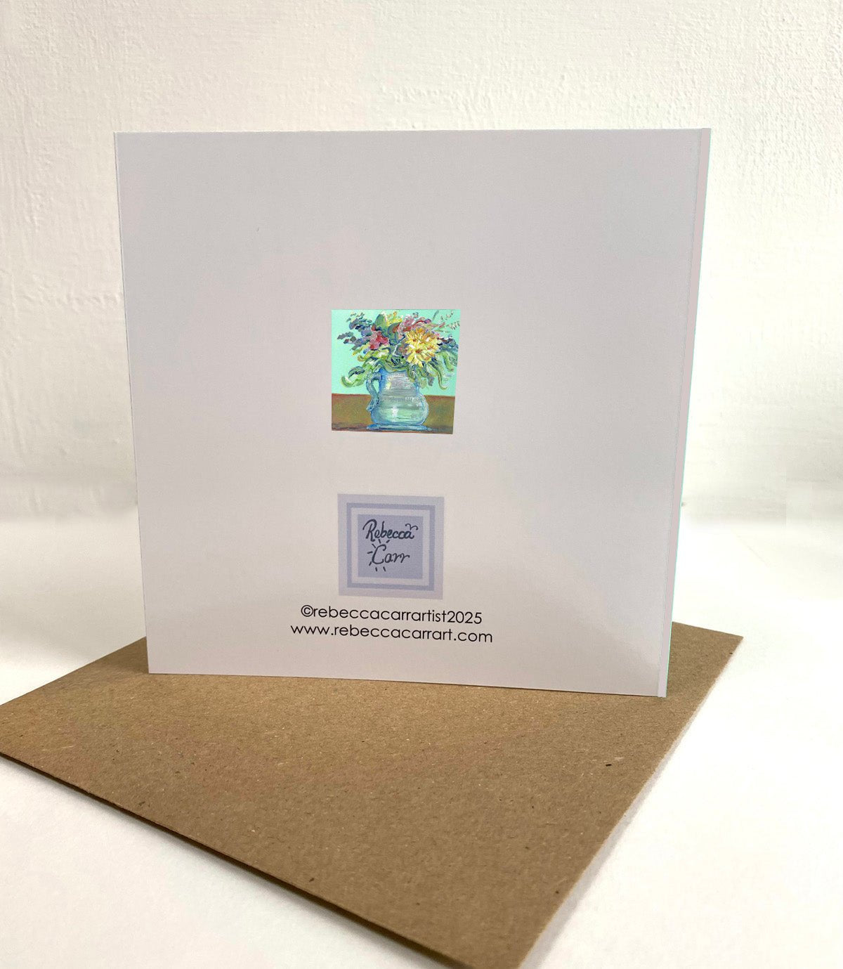 Mint and Flowers greetings card - Rebecca Carr ArtistcardRebecca Carr ArtistMint and Flowers greetings card
