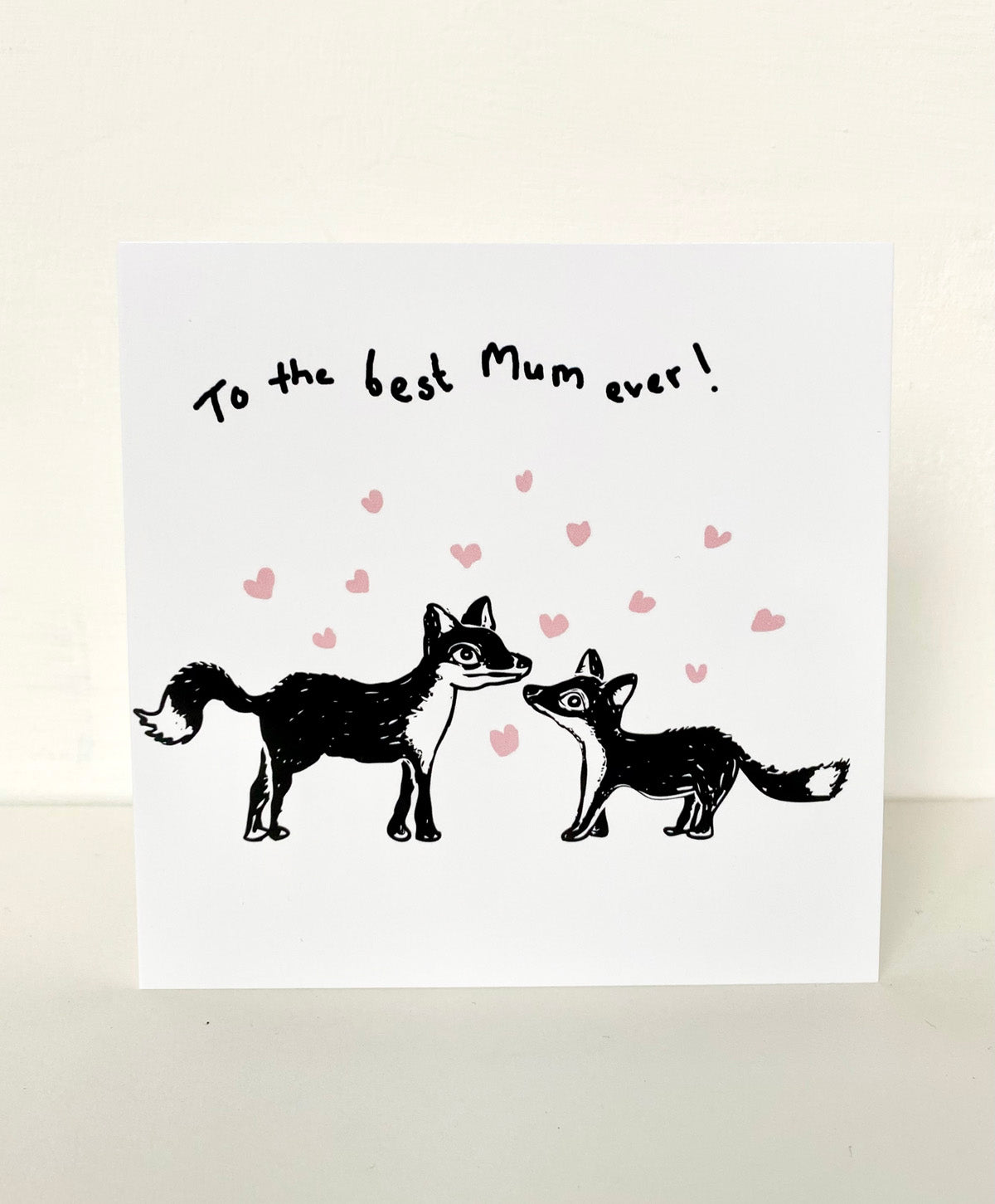 Mum's are the best foxes card - Rebecca Carr Artist