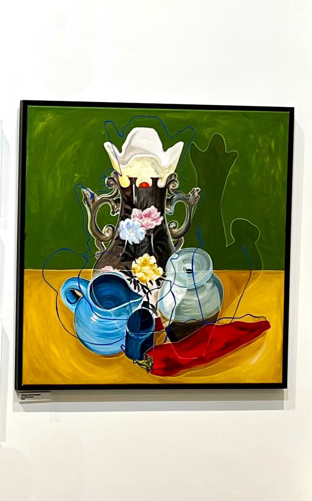 New! Still life painting with pottery and red pepper - Rebecca Carr ArtistOriginal artworkRebecca Carr ArtistNew! Still life painting with pottery and red pepper