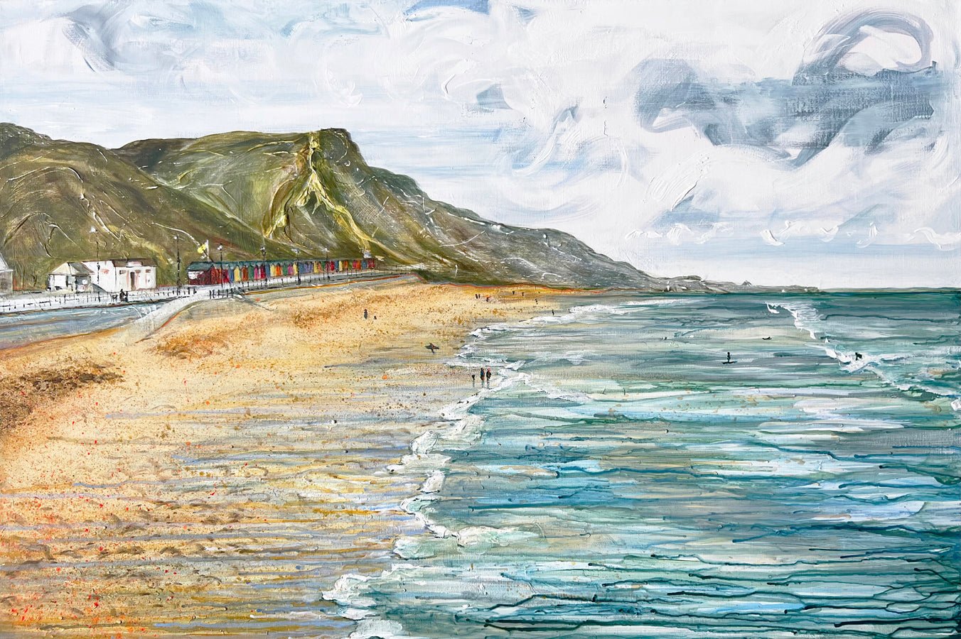 Saltburn by sea to red car by Rebecca Carr