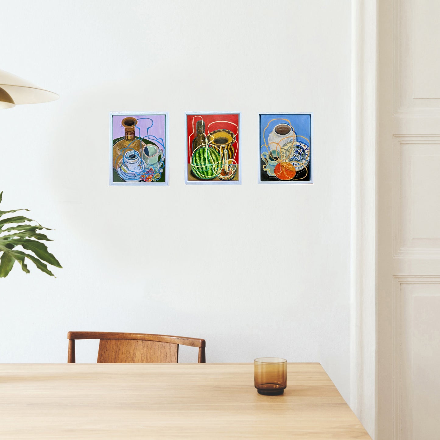 Original Contemporary Still Life Painting: Red pottery and mini watermelon - Rebecca Carr ArtistOriginal artworkRebecca Carr ArtistOriginal Contemporary Still Life Painting: Red pottery and mini watermelon