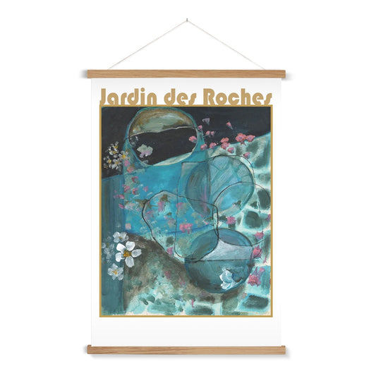Jardin des Roches Print with print hangar natural - Rebecca Carr Artist