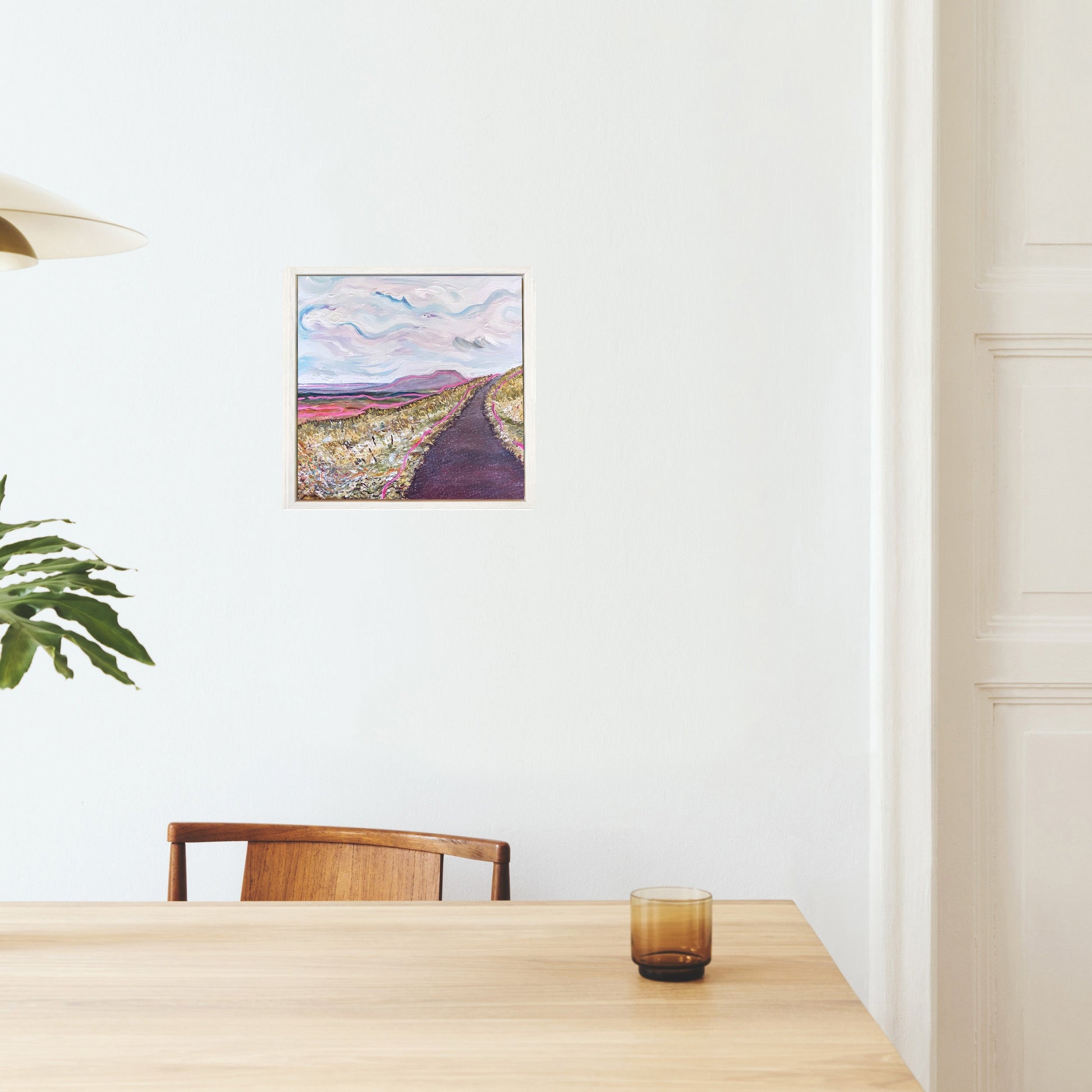 roman road painting displayed on the wall for the interior