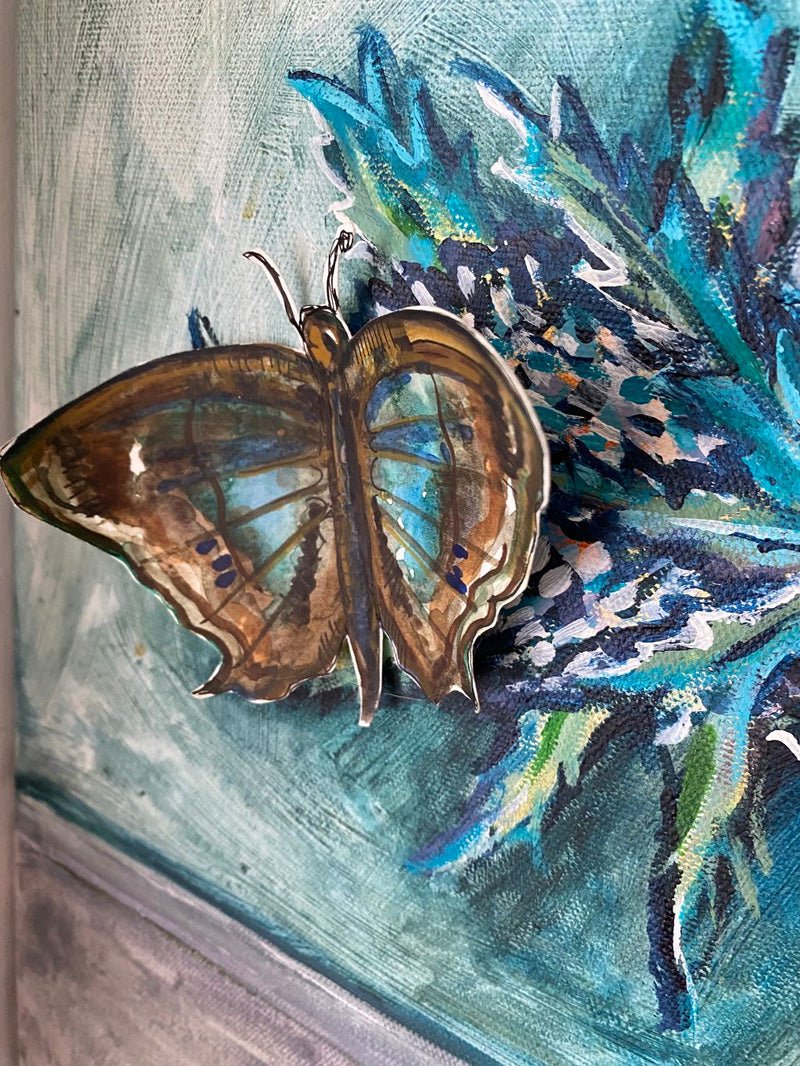 Roses, Thistles and Butterflies - Rebecca Carr Artist