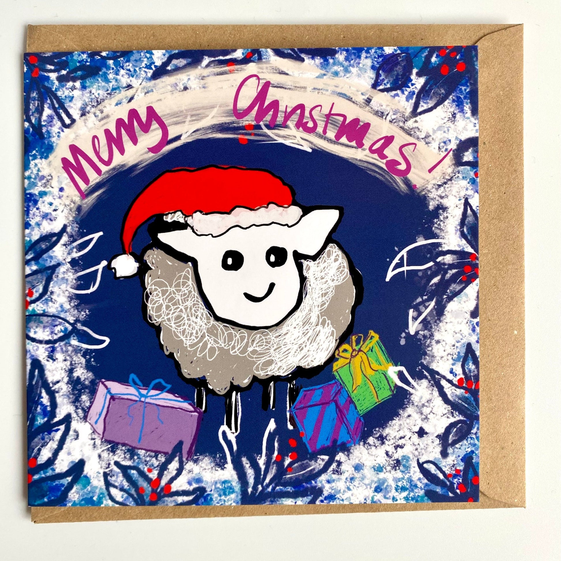 rebecca carr yorkshire artist card sheep christmas