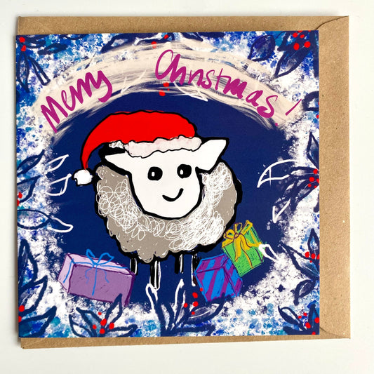 rebecca carr yorkshire artist card sheep christmas