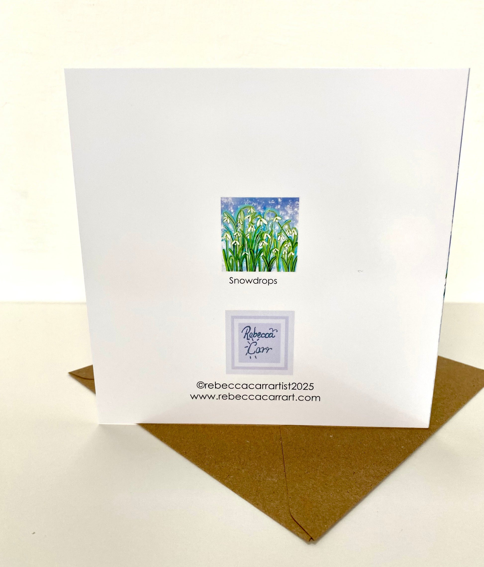 Snowdrops card - Rebecca Carr Artist