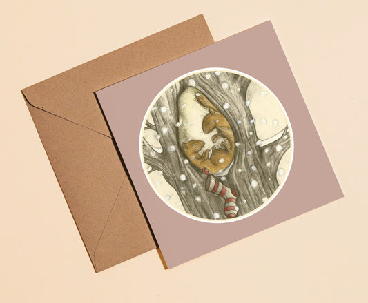 Squirrels card - Rebecca Carr Artist