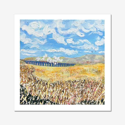 Steam Train Over Ribblehead – Signed Limited Edition Print (1 of 5) | Rebecca Carr Landscape Art - Rebecca Carr Artistsigned printRebecca Carr ArtistSteam Train Over Ribblehead – Signed Limited Edition Print (1 of 5) | Rebecca Carr Landscape Art