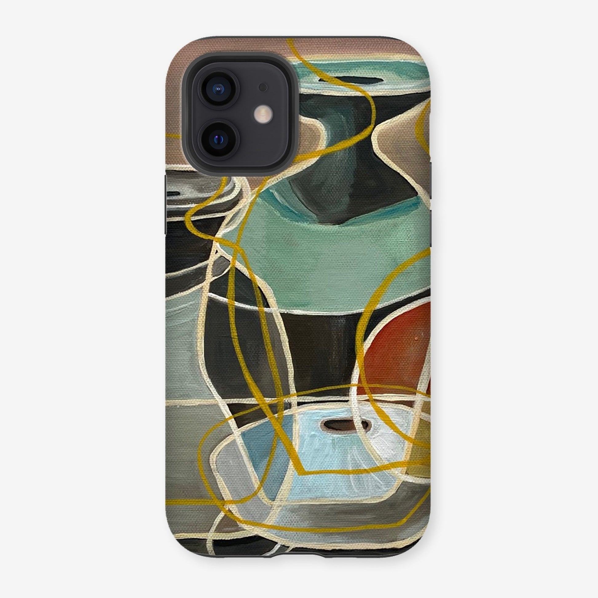 Still life studio pottery and orange (Copy) - Rebecca Carr Artist