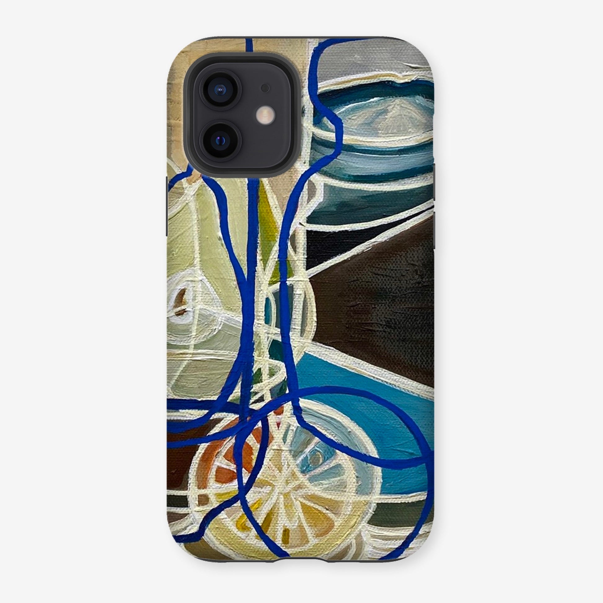 Still life studio pottery and pear - Rebecca Carr Artist