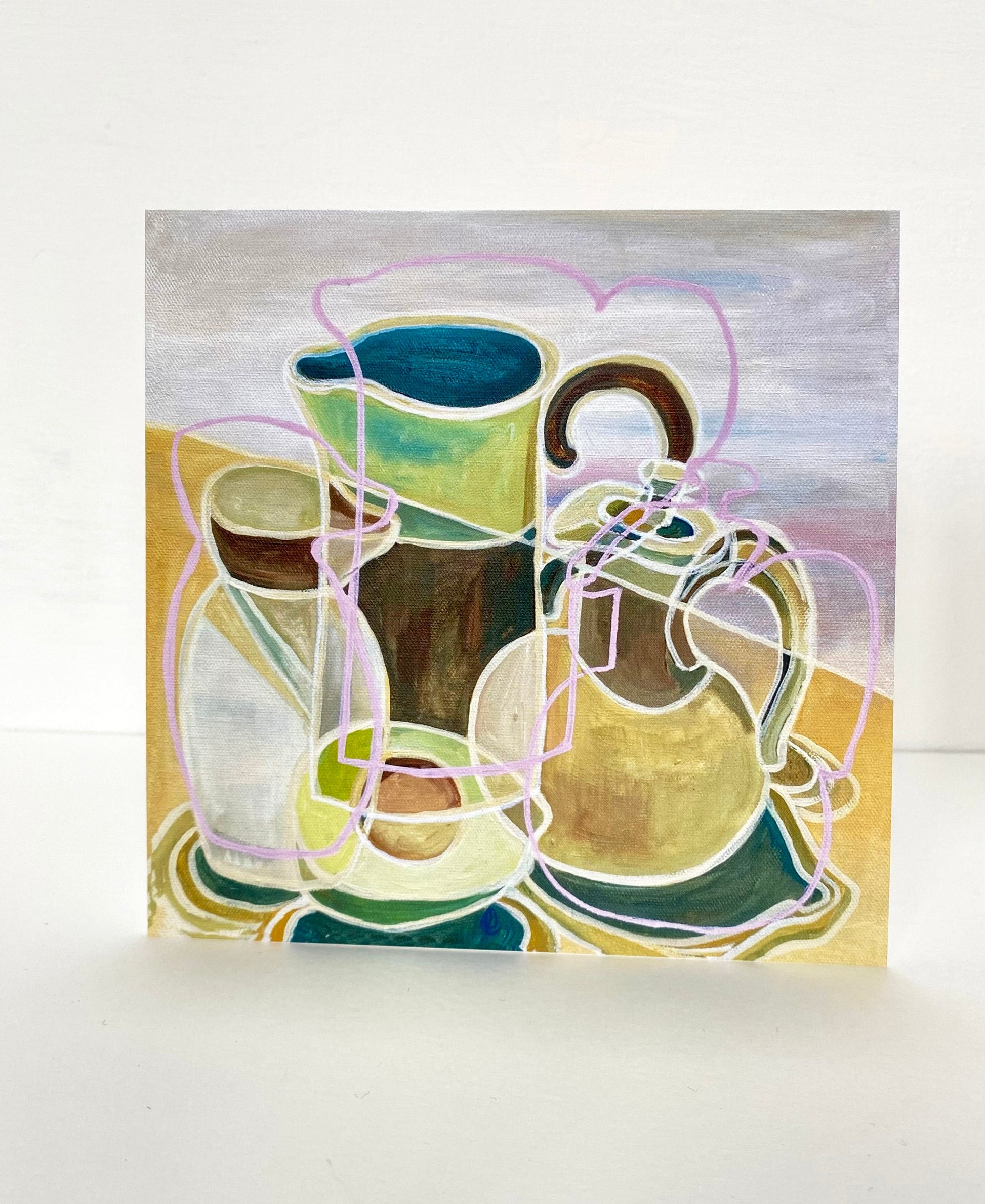 Still life with avocado card - Rebecca Carr Artist