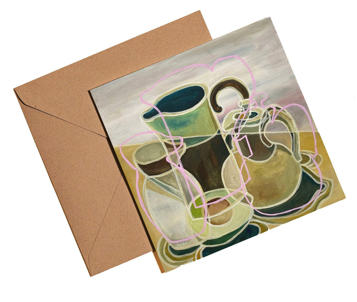 Still life with avocado card - Rebecca Carr Artist