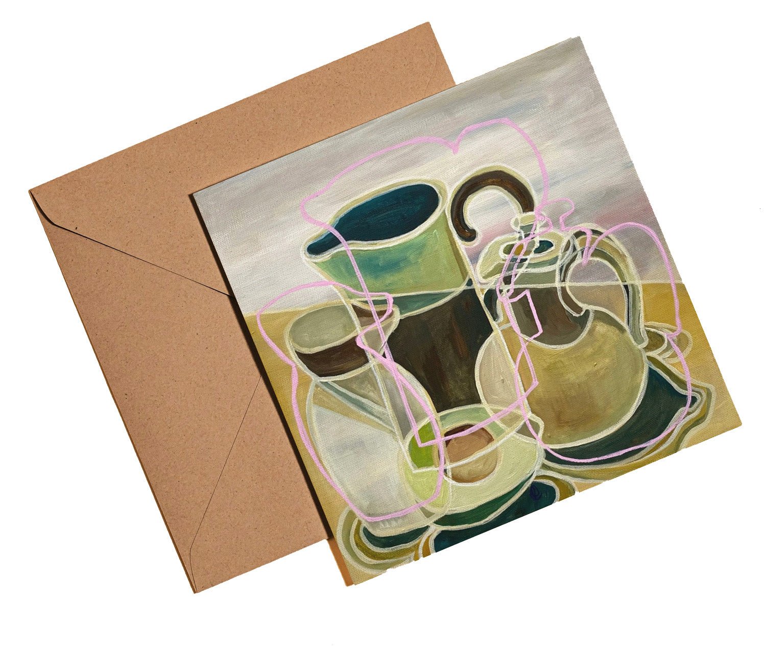 Still life with avocado card - Rebecca Carr Artist