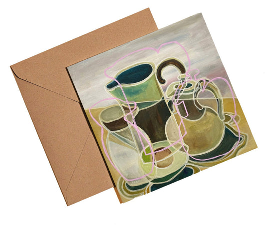 Still life with avocado card - Rebecca Carr Artist