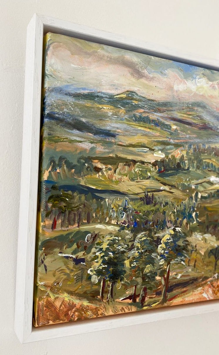 Summer Haze over Sharphaw Landscape Painting - Rebecca Carr Artist