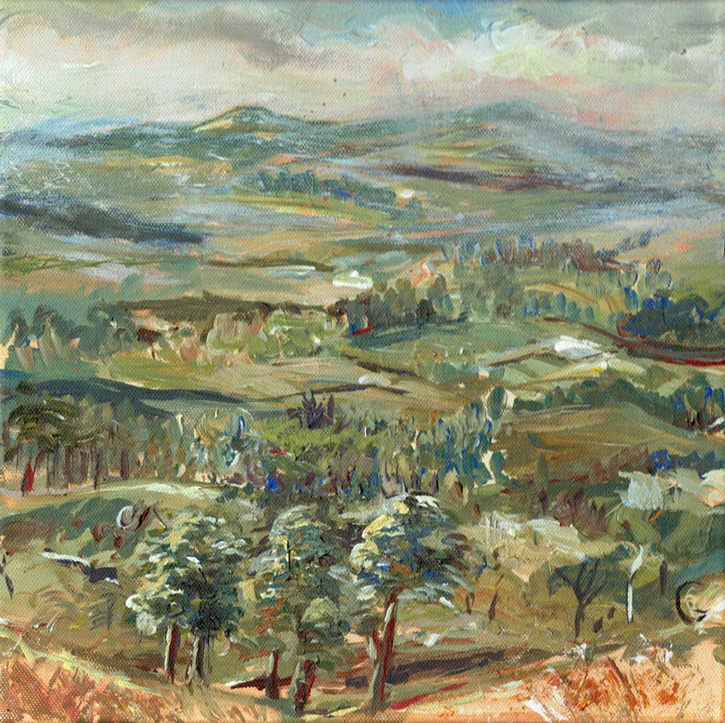 Summer haze over Sharphaw - Rebecca Carr ArtistOriginal artworkRebecca Carr ArtistSummer haze over Sharphaw