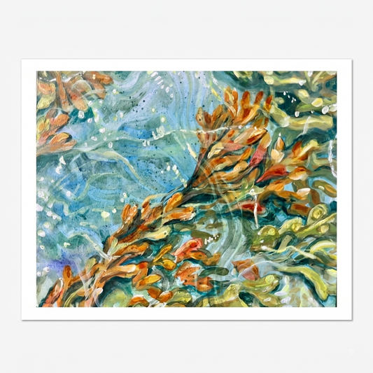 Sun, sand and seaweed - Rebecca Carr Artistsigned printRebecca Carr ArtistSun, sand and seaweed