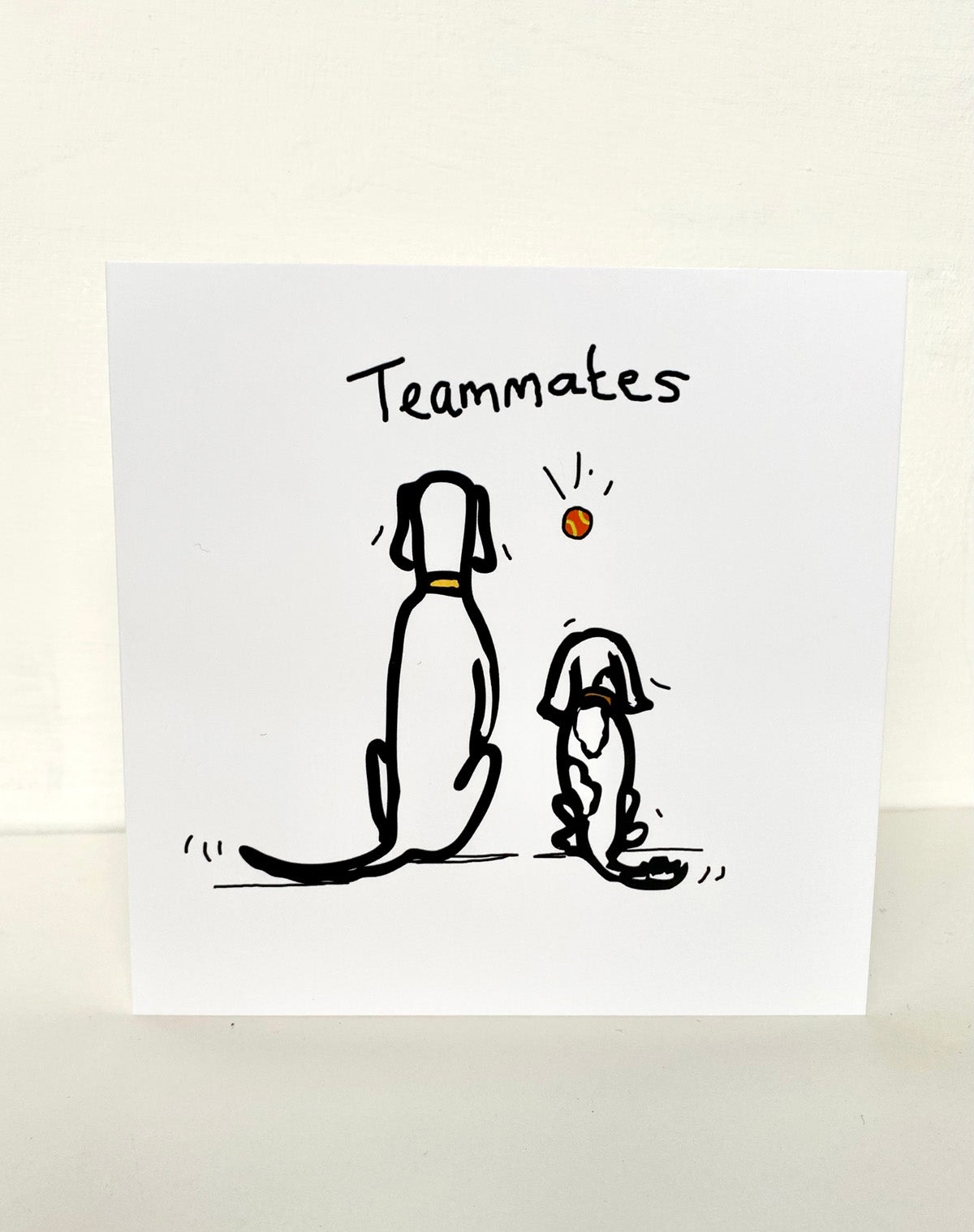 Teammates card - Rebecca Carr Artist